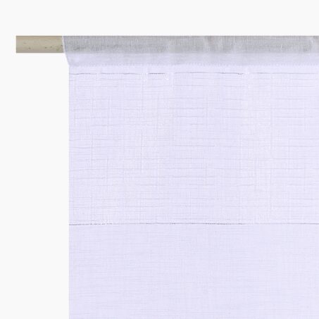 Vitrage INDRA coloris blanc 60 x 140 cm