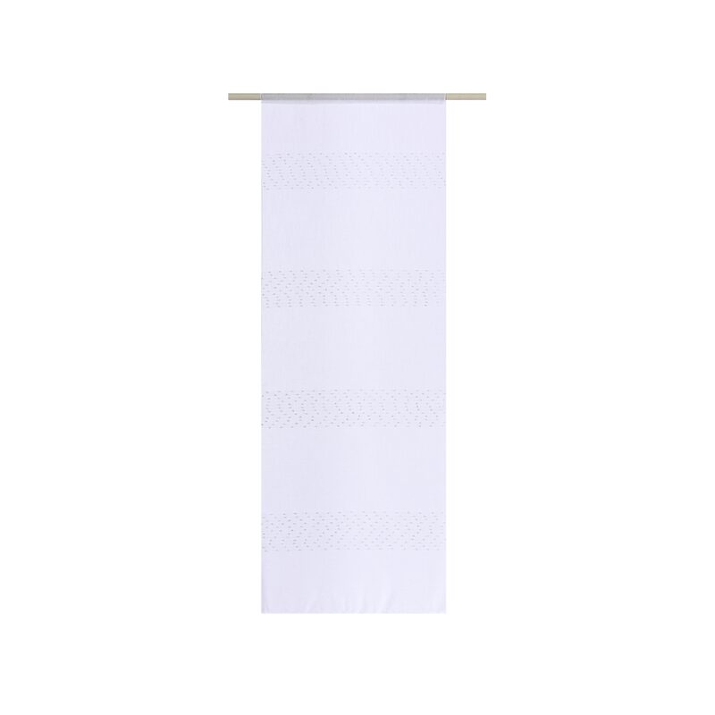 Vitrage FLOCON coloris blanc 45 x 130 cm