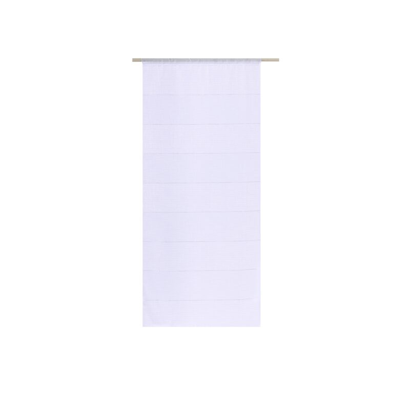 Vitrage INDRA coloris blanc 60 x 140 cm