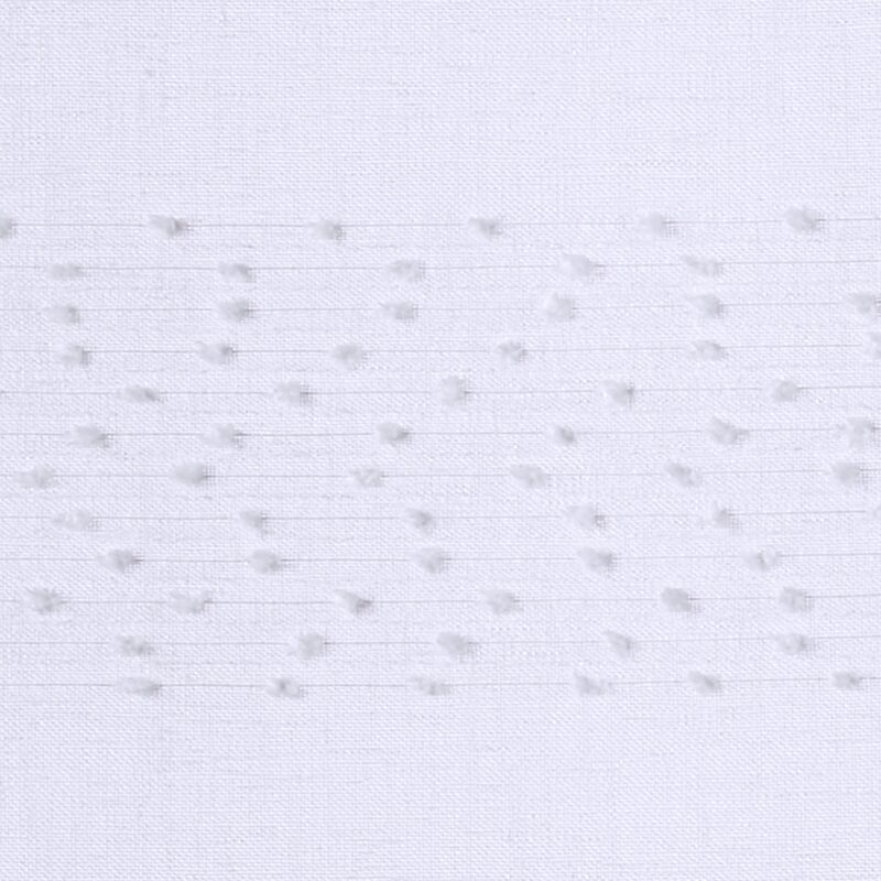 Vitrage FLOCON coloris blanc 58 x 130 cm