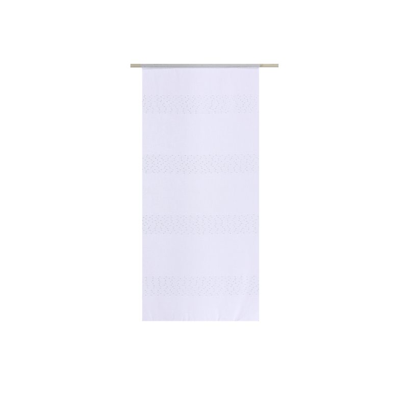 Vitrage FLOCON coloris blanc 58 x 130 cm