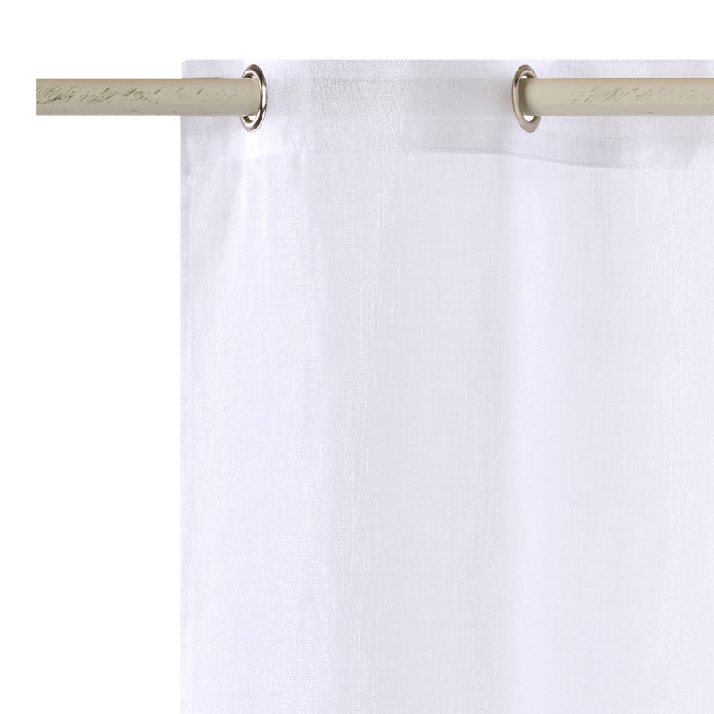 Vitrage IRISE coloris blanc 60 x 120 cm