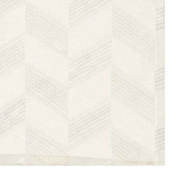 Vitrage HIDJI coloris écru 60 x 120 cm