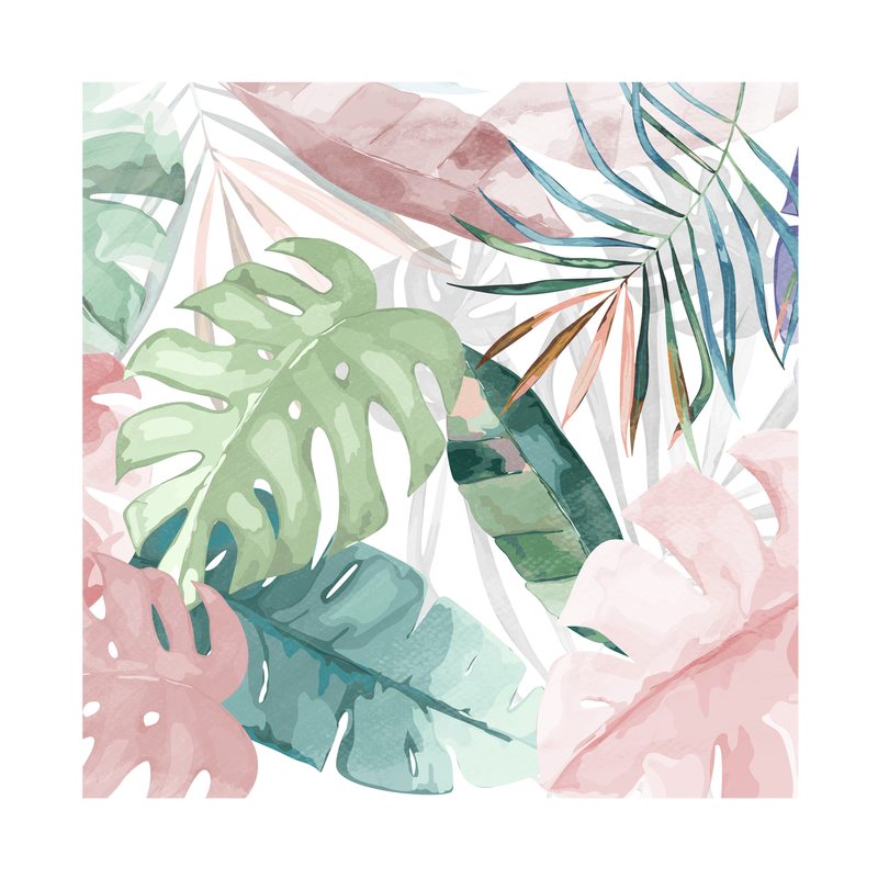 Tableau COLOURED JUNGLE 60 x 60 cm