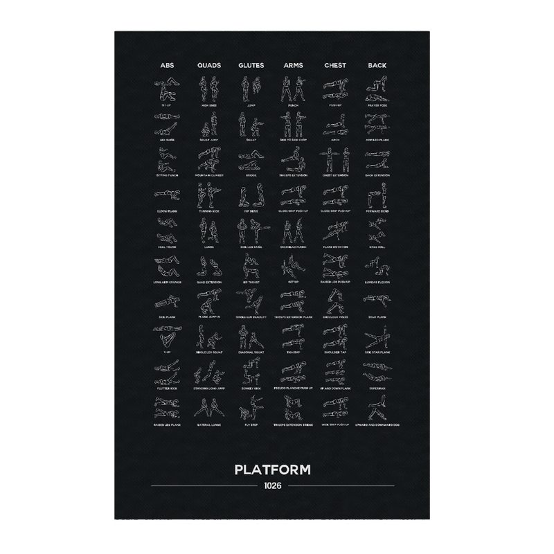 Tapis de sport PLATFORM coloris noir