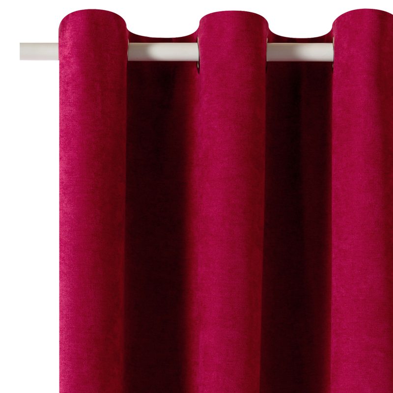 Rideau thermique KINLEY coloris framboise 140 x 260 cm