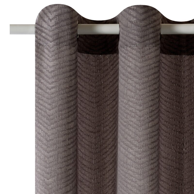 Rideau LEOPOLD coloris gris 140 x 260 cm