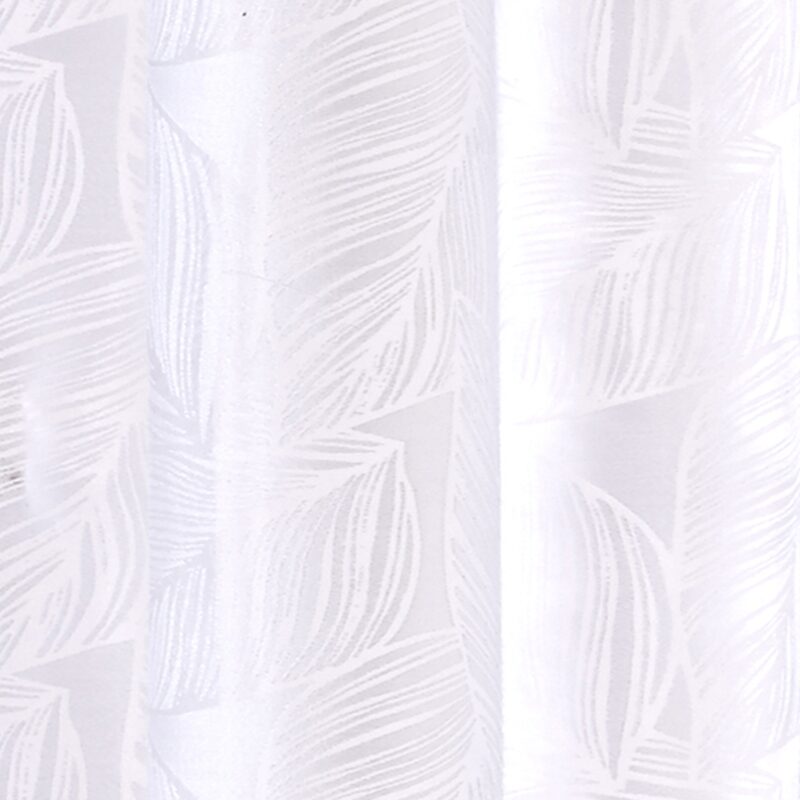 Voilage VEGETAL coloris blanc 140 x 240 cm