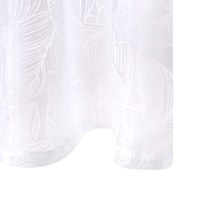 Voilage VEGETAL coloris blanc 140 x 240 cm