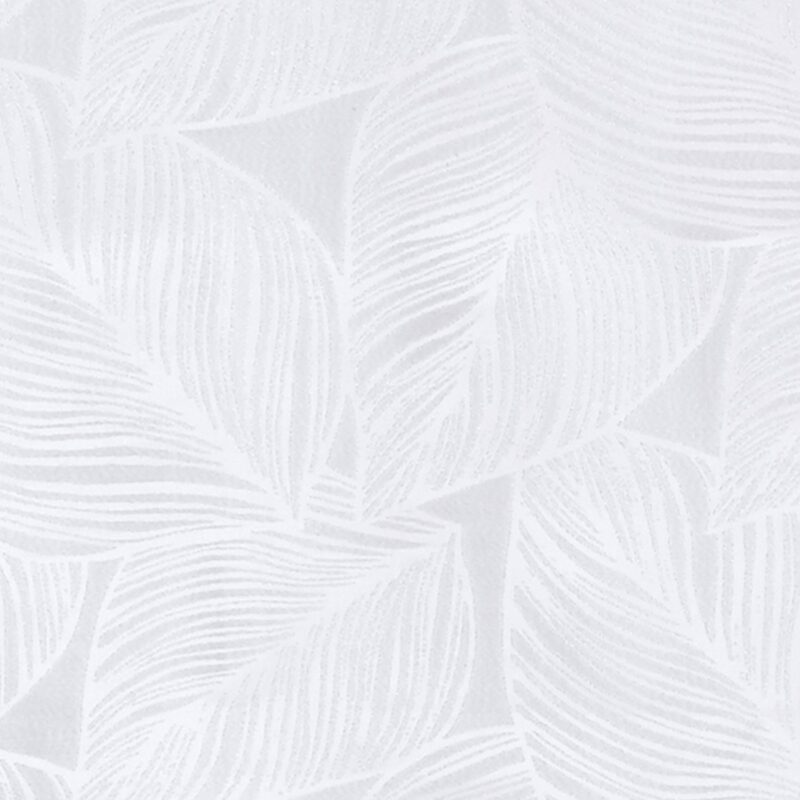 Vitrage VEGETAL coloris blanc 90 x 210 cm