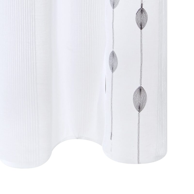 Voilage JOLIA coloris gris 140 x 240 cm