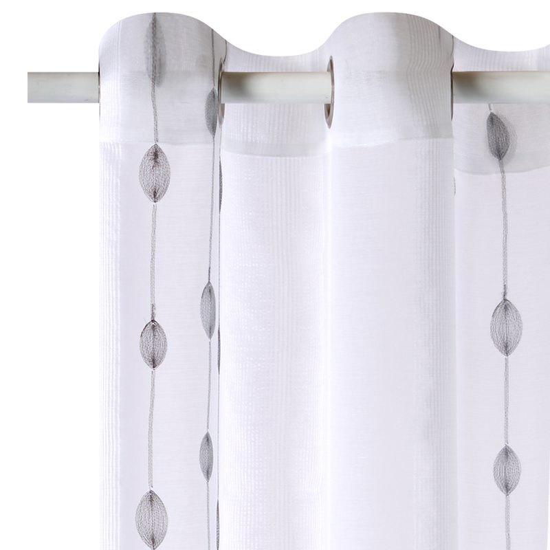 Voilage JOLIA coloris gris 140 x 240 cm