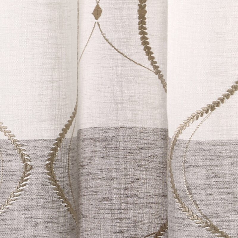 Voilage CASTEL coloris gris 140 x 240 cm