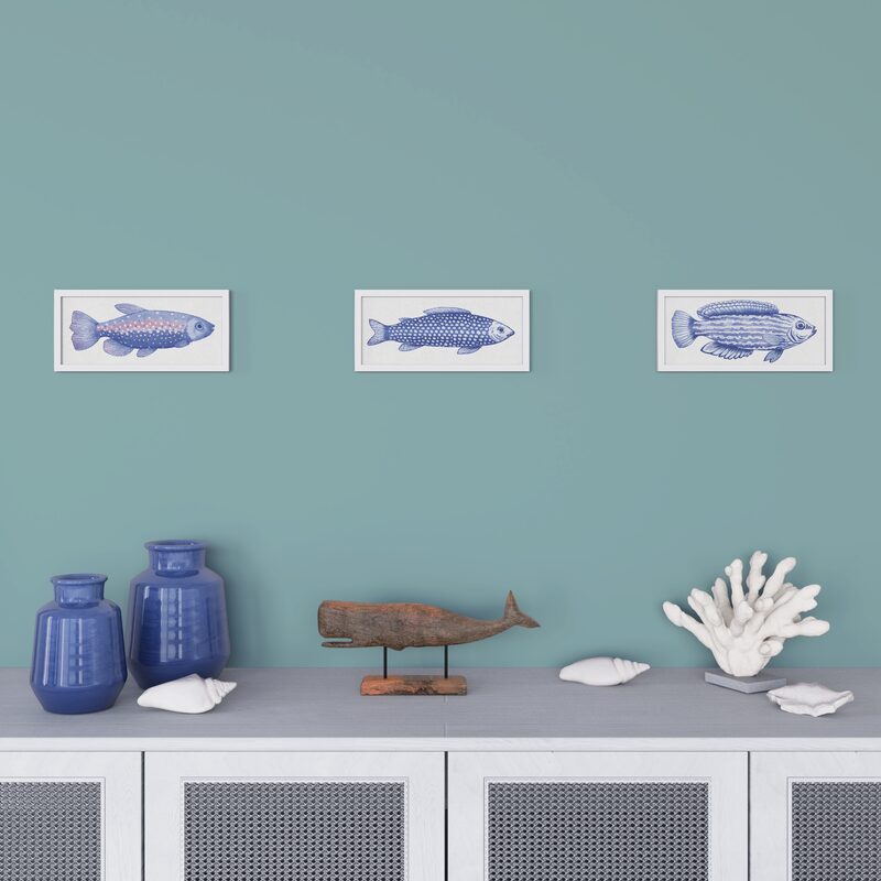 Tableau SEA FISH 14 x 30 cm