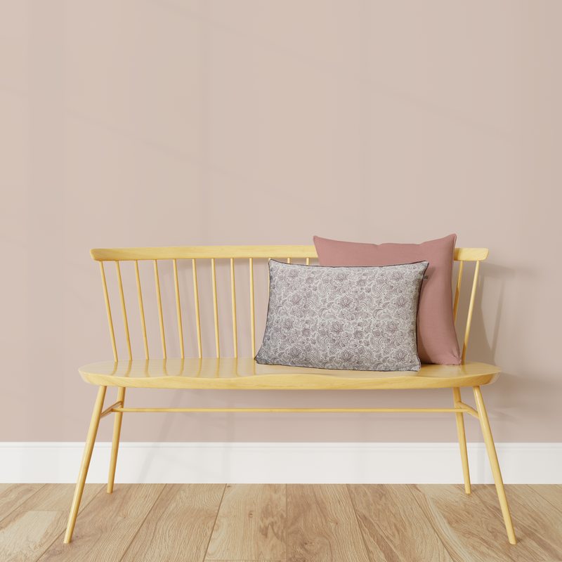 Coussin MADDY coloris vieux rose 40 x 60 cm