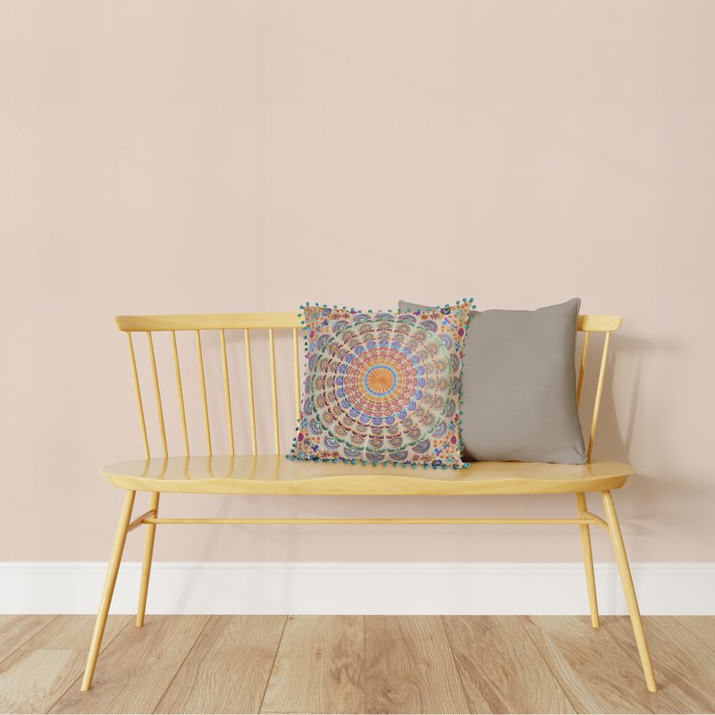 Coussin MANDALA coloris multicolore 40 x 40 cm