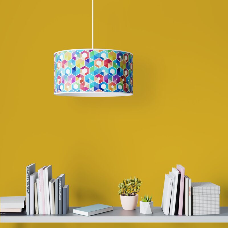 Suspension CHROMATIC coloris multicolore 19 x 39 cm