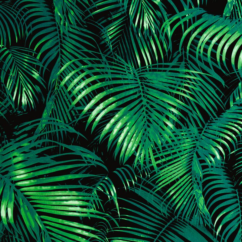 Papier peint intissé IBIZA BY E. RIVASSOUX coloris vert feuillage