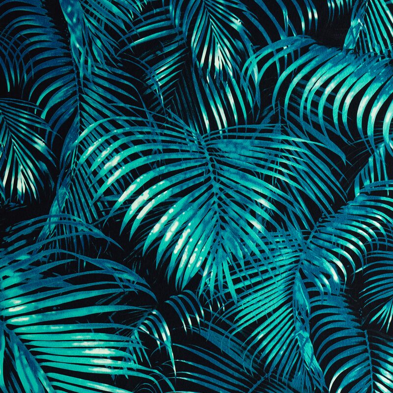 Papier peint intissé IBIZA BY E. RIVASSOUX coloris bleu paon