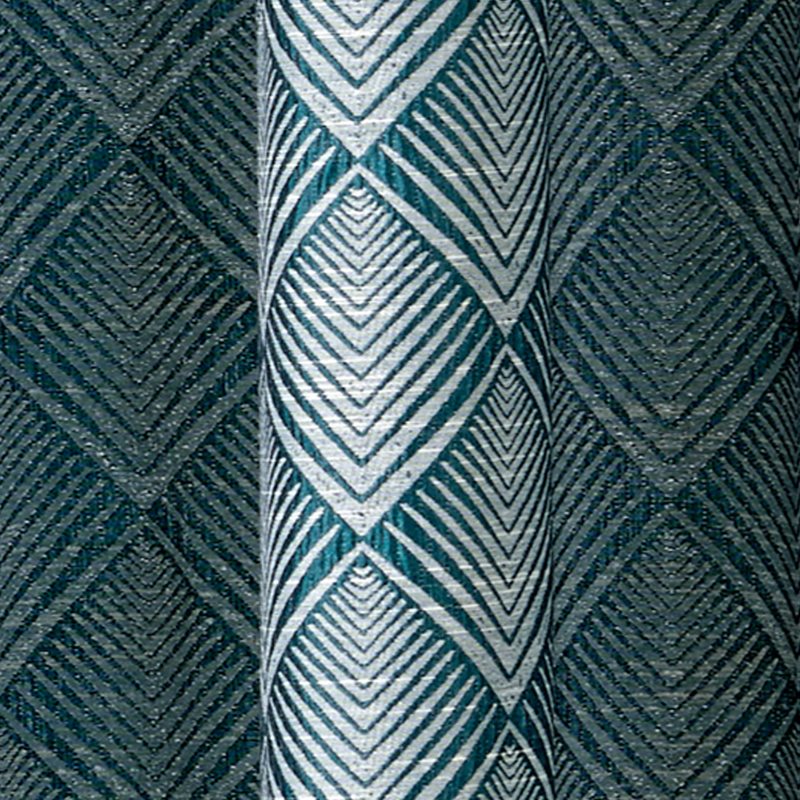 Rideau VERONE coloris bleu paon 140 x 260 cm