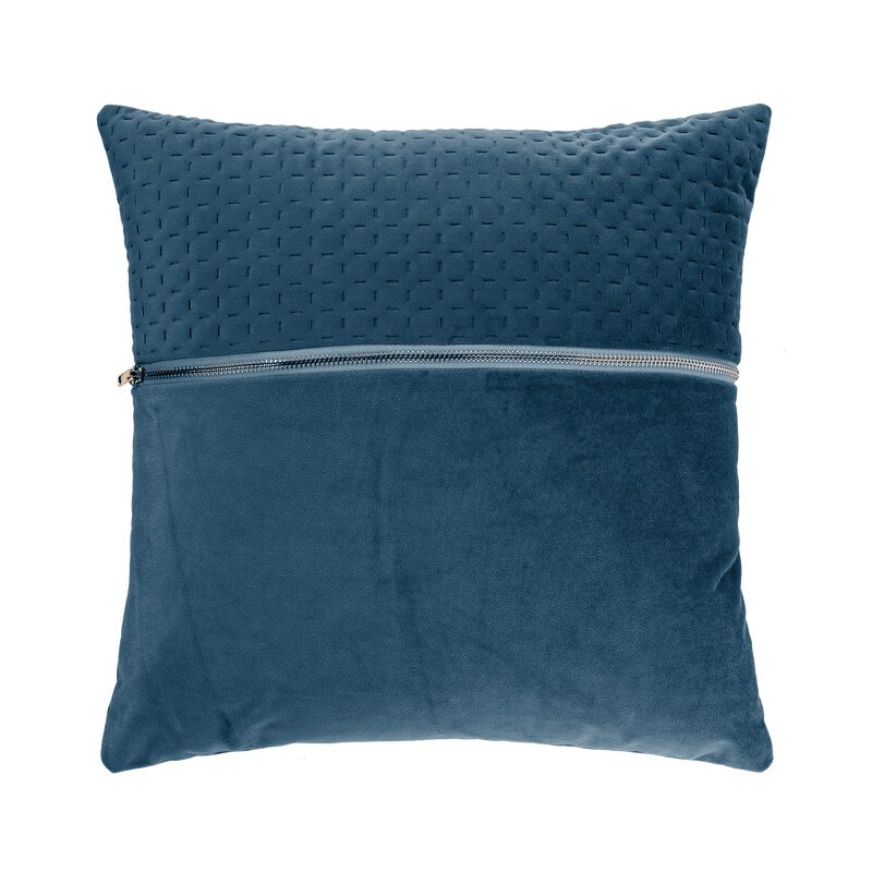 Coussin LASTER coloris bleu nuit 40 x 40 cm