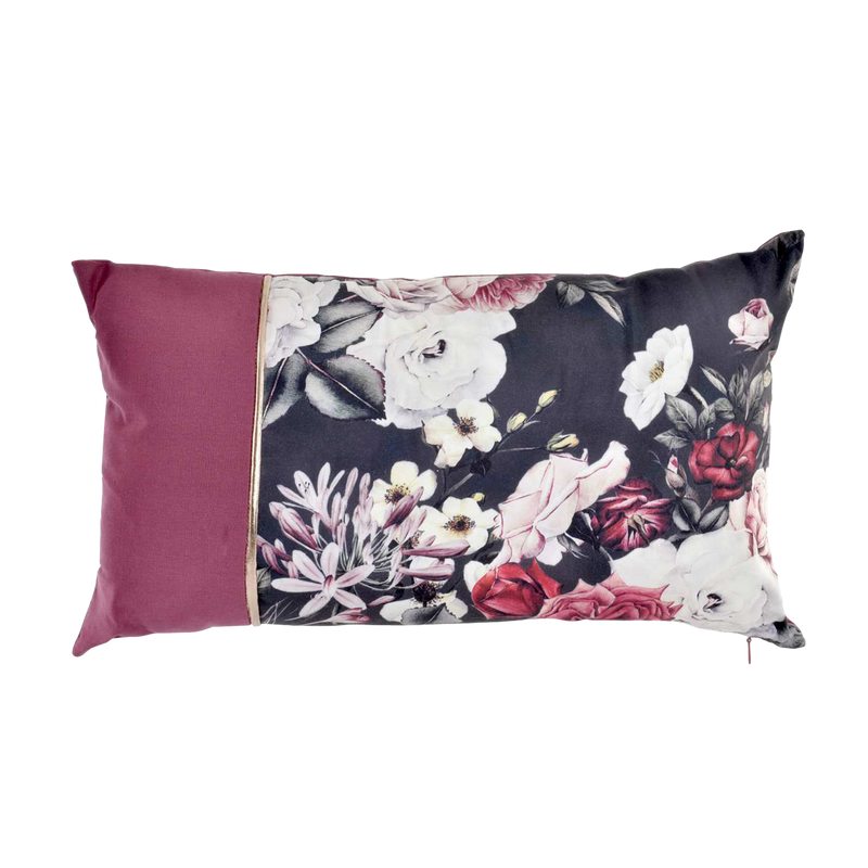 Coussin ENORA coloris mauve 50 x 30 cm