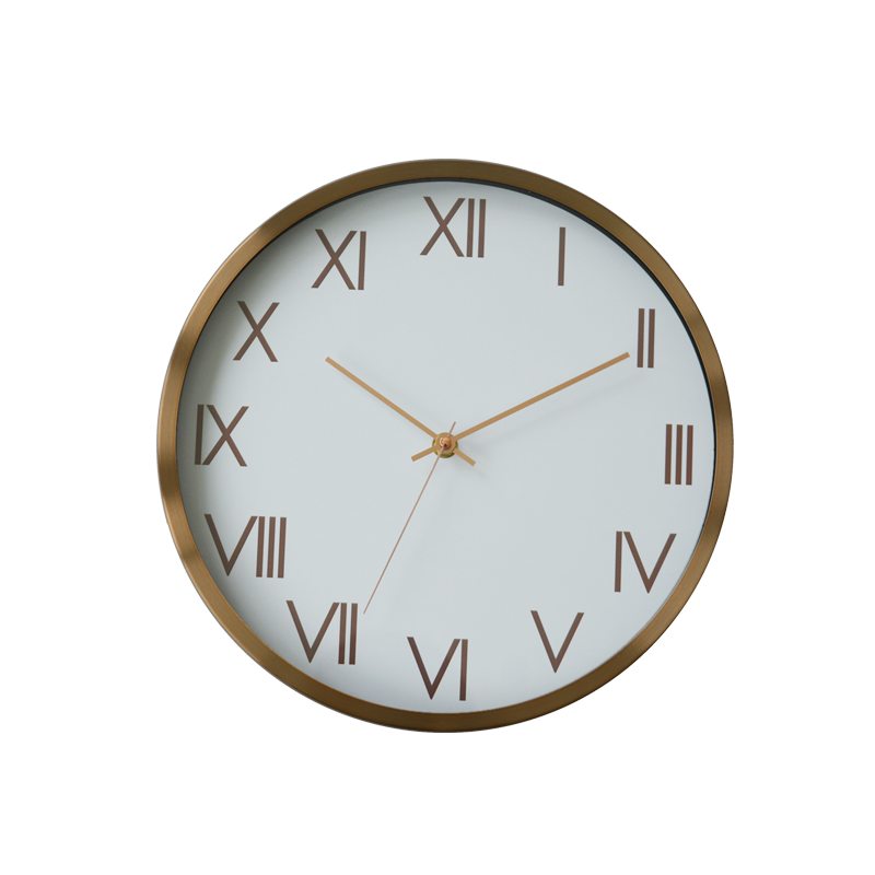 Horloge LUCIA coloris blanc et or