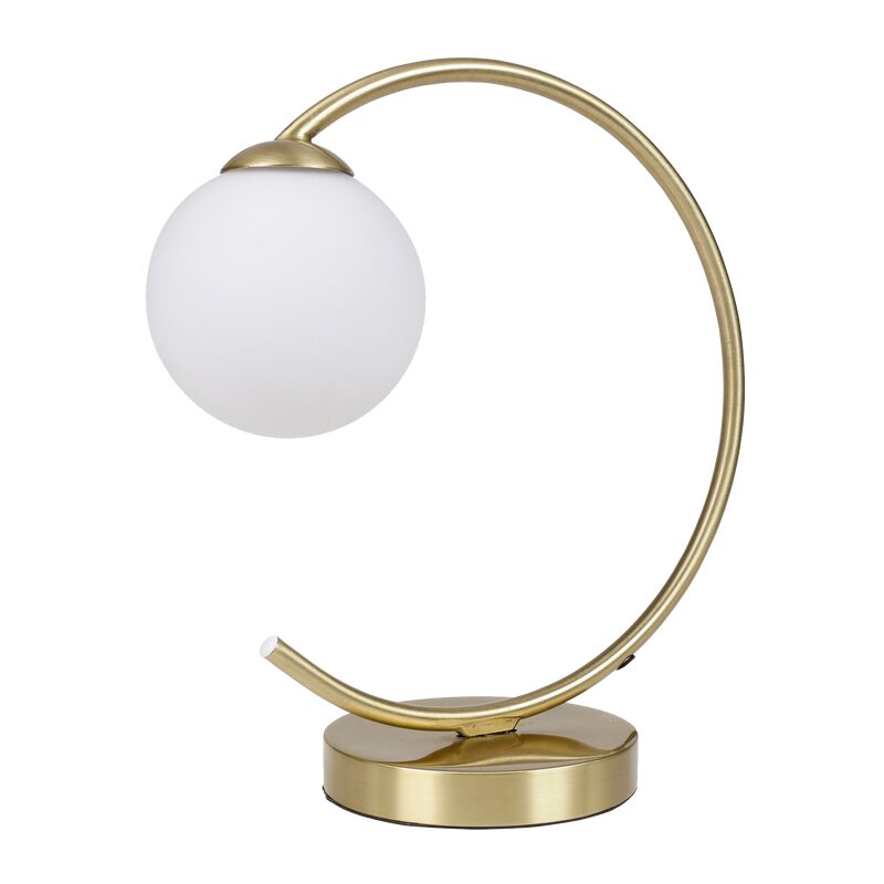 Lampe à poser GLOBUS coloris or  34 x 31 cm
