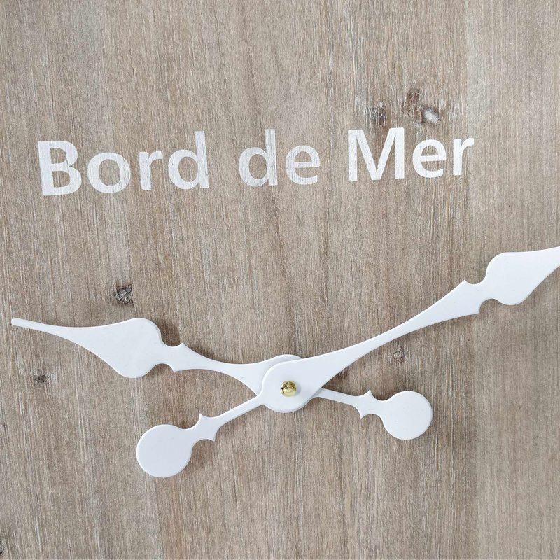 Horloge en bois BORD DE MER coloris bois