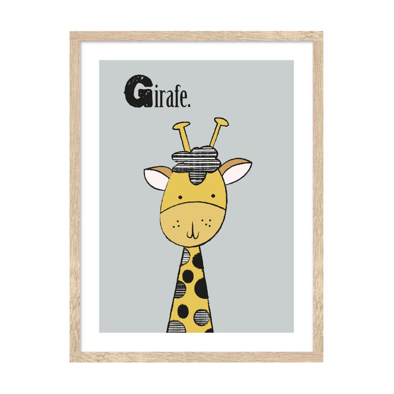 Tableau GIRAFON 30 x 40 cm