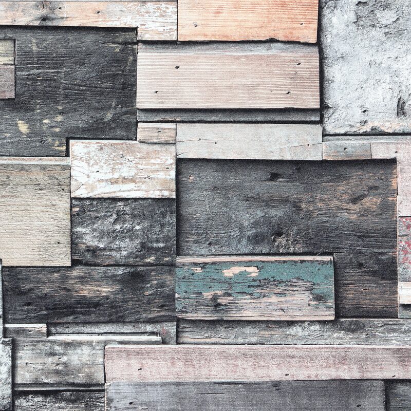 Papier peint intissé TRAVIS coloris sable bois
