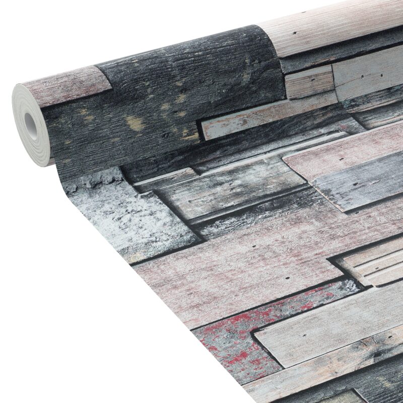 Papier peint intissé TRAVIS coloris sable bois
