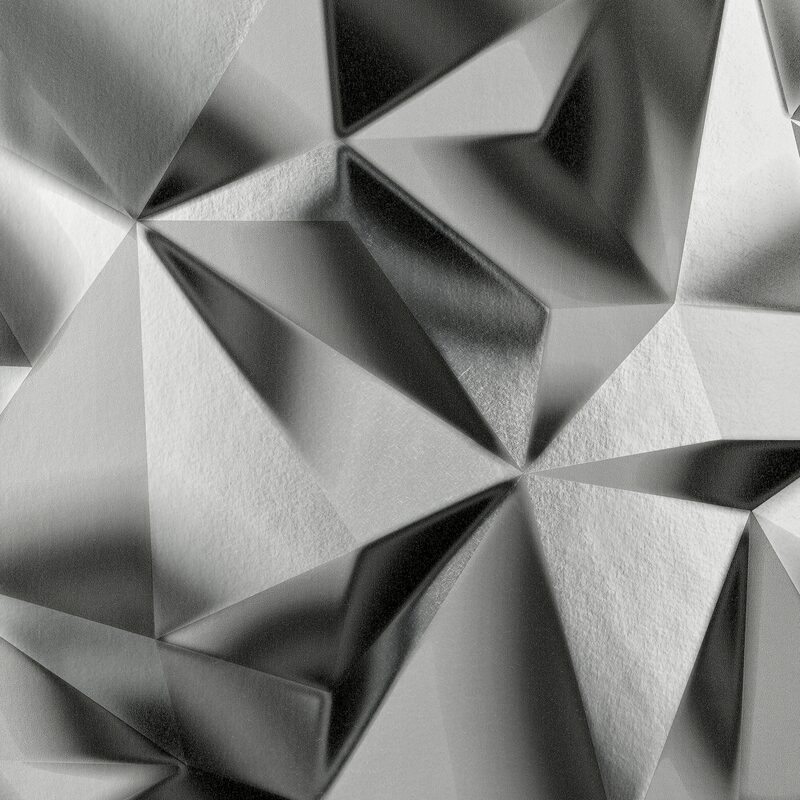 Papier peint intissé SWAN coloris gris métallique