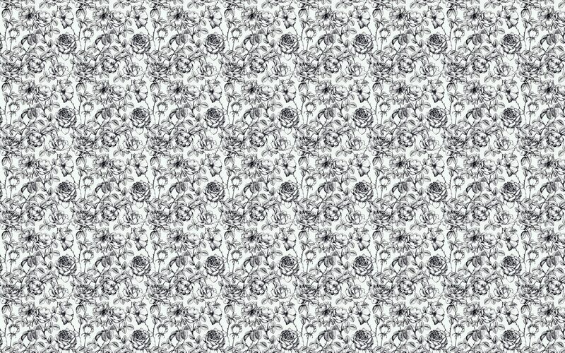 Papier peint intissé LILI BLOOM coloris noir