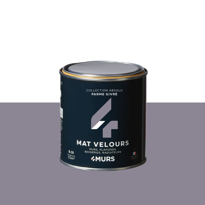 Peinture ABSOLU Acrylique parme givrée Mat 0,5 L