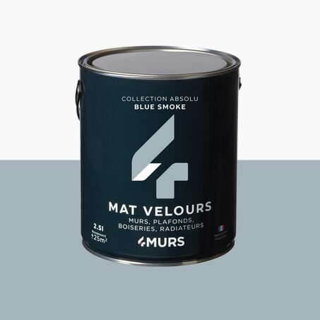 Peinture ABSOLU Acrylique blue smoke Mat 2,5 L