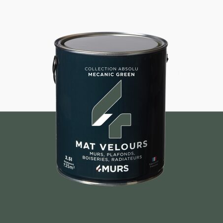 Absolu Peinture Peinture mecanic green Mat 2,5 L