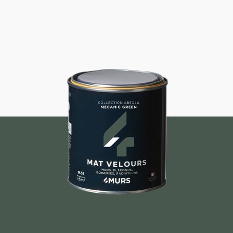 Peinture ABSOLU Acrylique mecanic green Mat 0,5 L