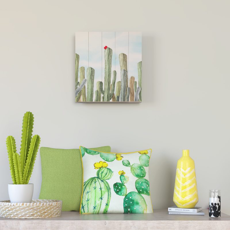 Décoration murale en bois PUNCHAO 39,5 x 37,5 cm