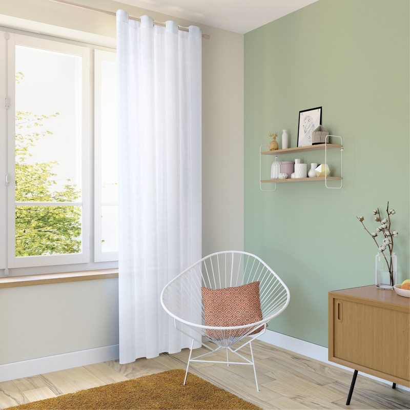 Voilage EMPERI coloris gris 140 x 240 cm