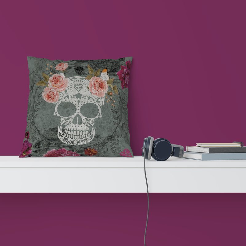 Coussin MISS FREEGUN coloris multicolore 45 x 45 cm
