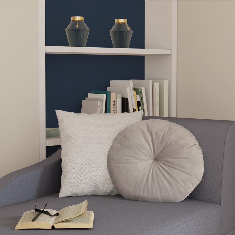 Coussin ELISEA coloris gris moyen 43 cm