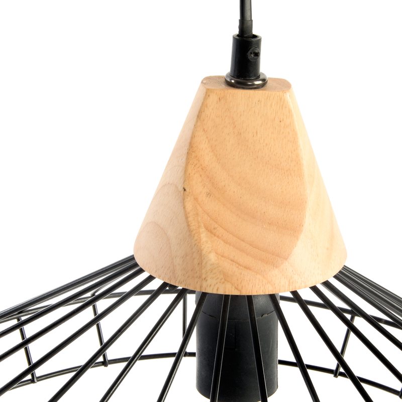Suspension PETER coloris noir 25 x 38 cm