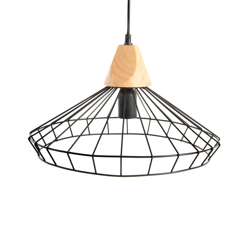 Suspension PETER coloris noir 25 x 38 cm
