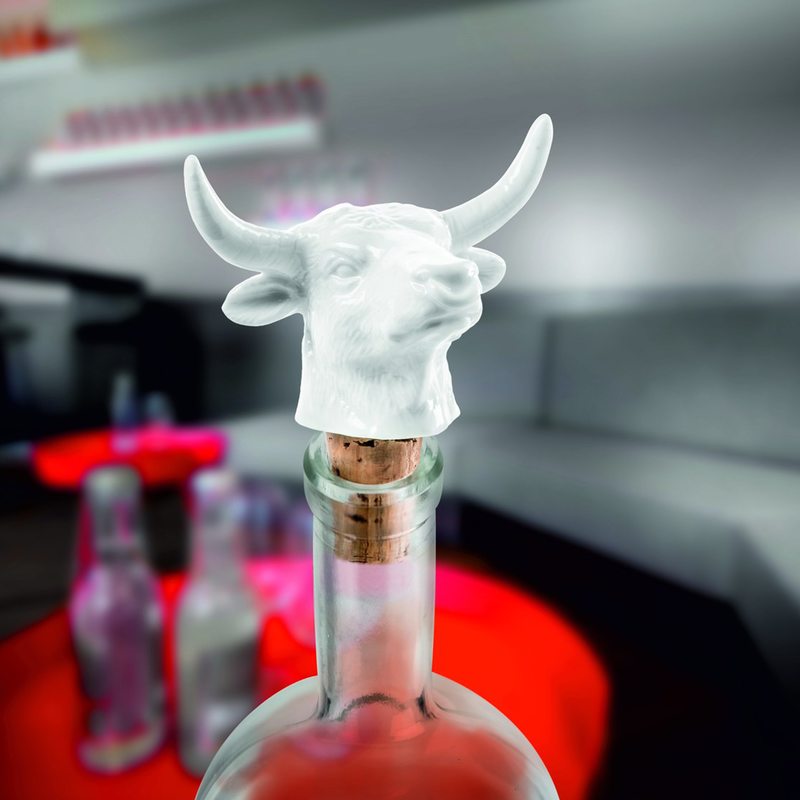 Bouchon de bouteille BULL POWER coloris blanc
