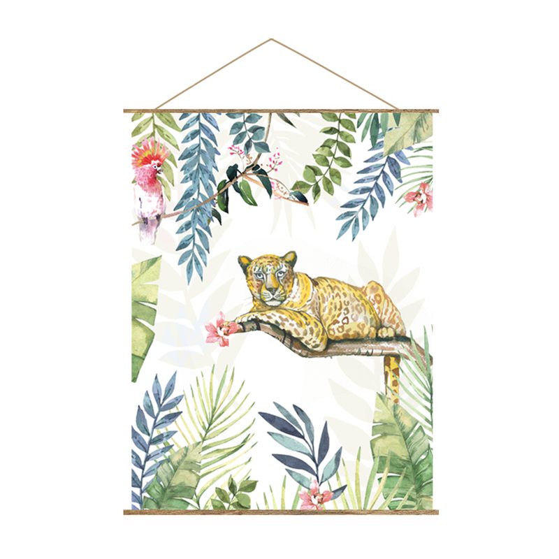 Kakémono déco JUNGLE PARTY coloris multicolore
