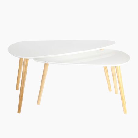 Table basse JANSSON coloris blanc 39,5 x 39,5 cm