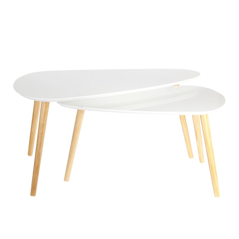 Table basse JANSSON coloris blanc 39,5 x 39,5 cm