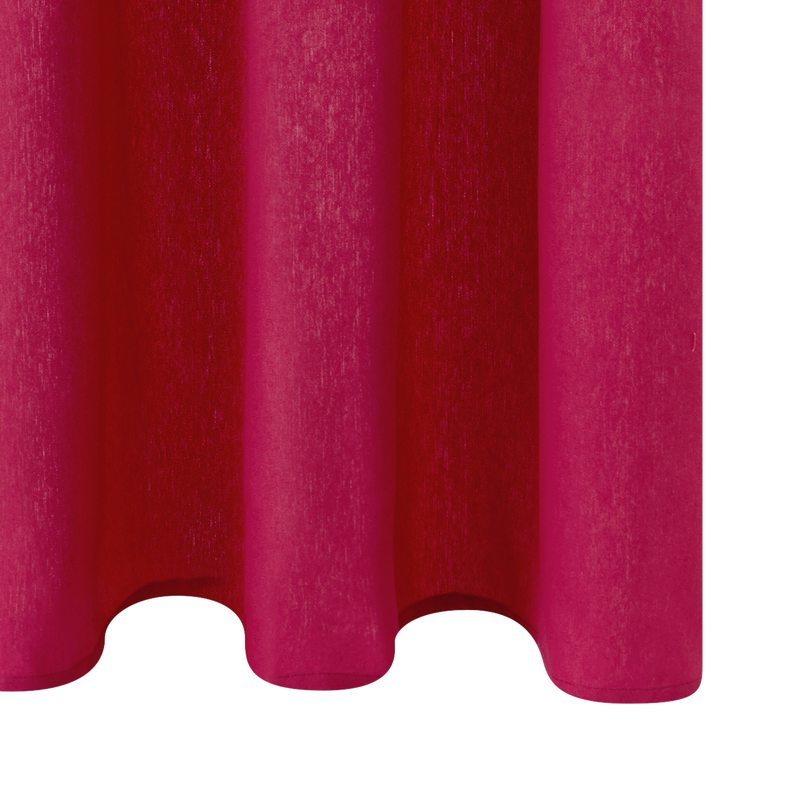 Rideau COTOON coloris framboise 140 x 240 cm