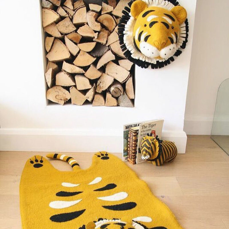Trophée mural TIGER HEAD coloris orange